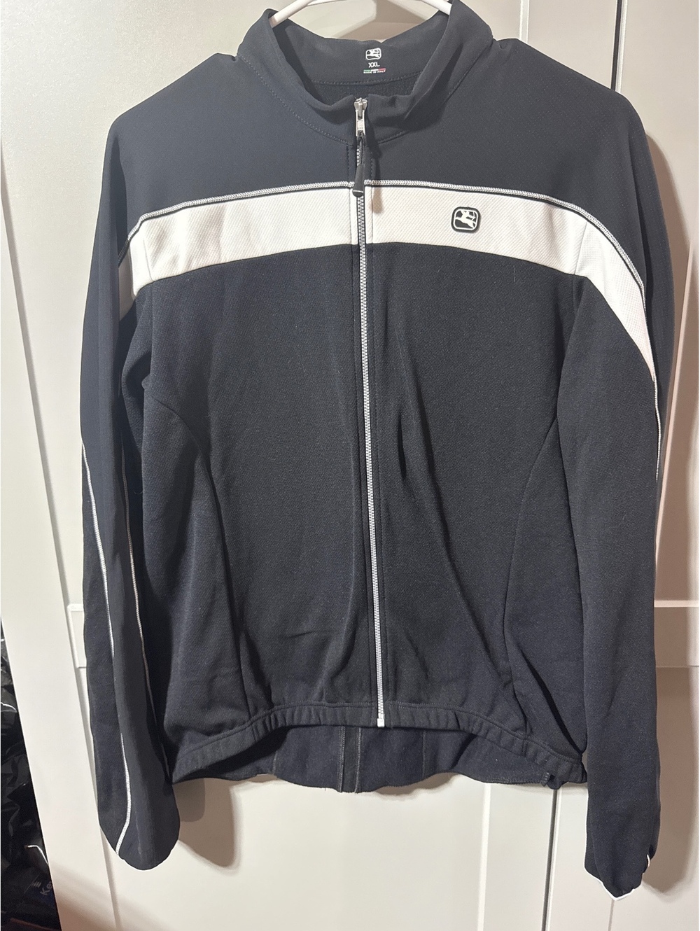 Giordana Cycling Jacket Men’s XXL B/W Lg Sleeve Bike Jersey.
